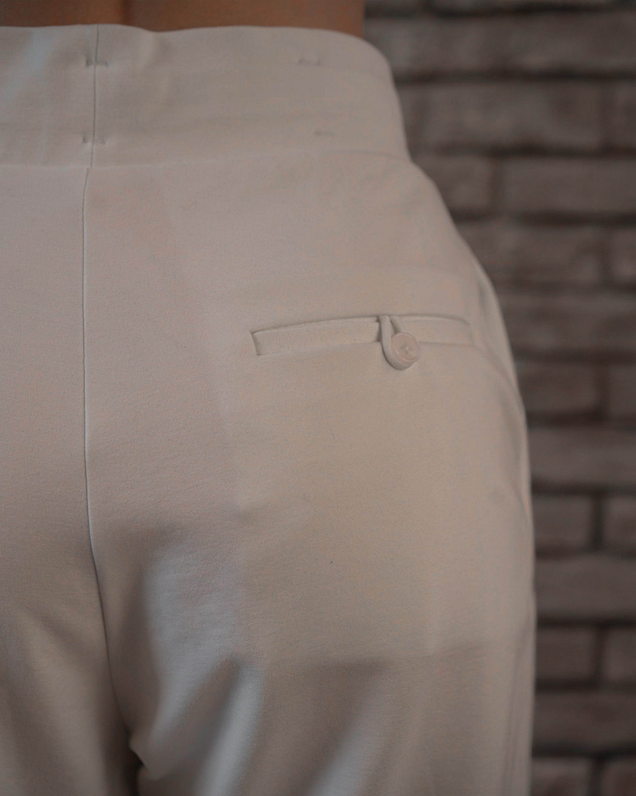 RELAXED CROSSED HAREM PANTS IN COTTON
