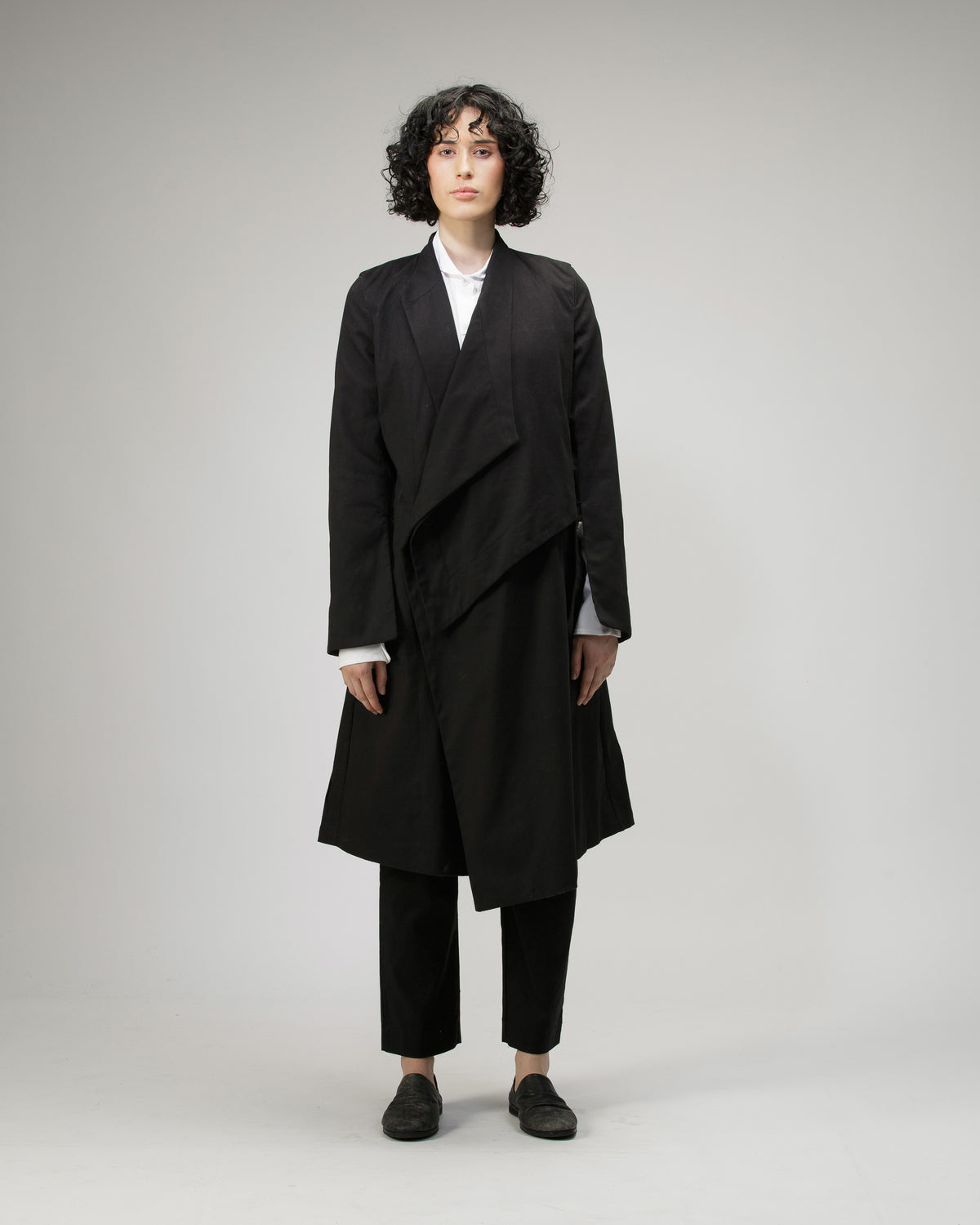 TRENCH COAT ABAYA IN COTTON