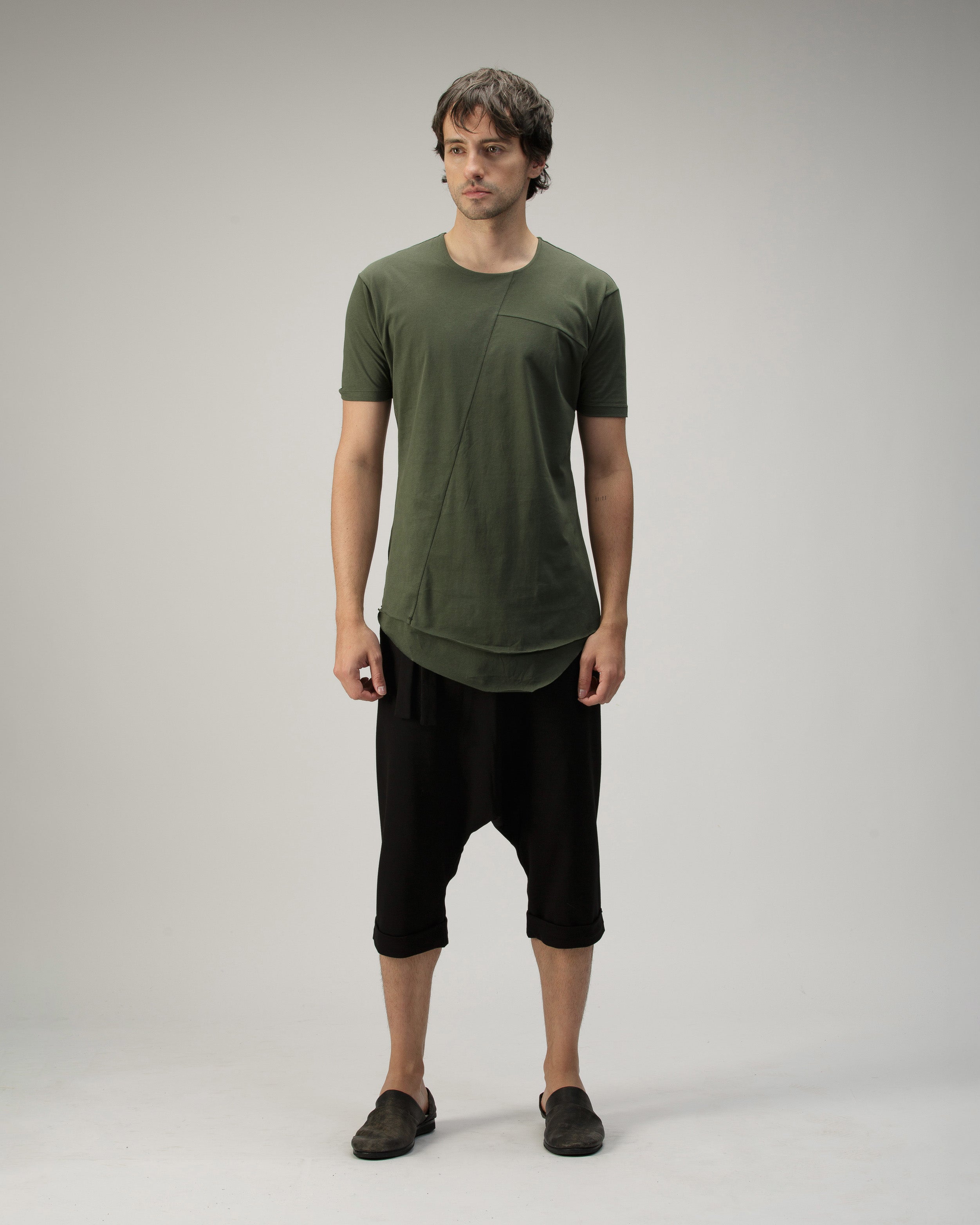 DOUBLE FRONT T-SHIRT IN COTTON