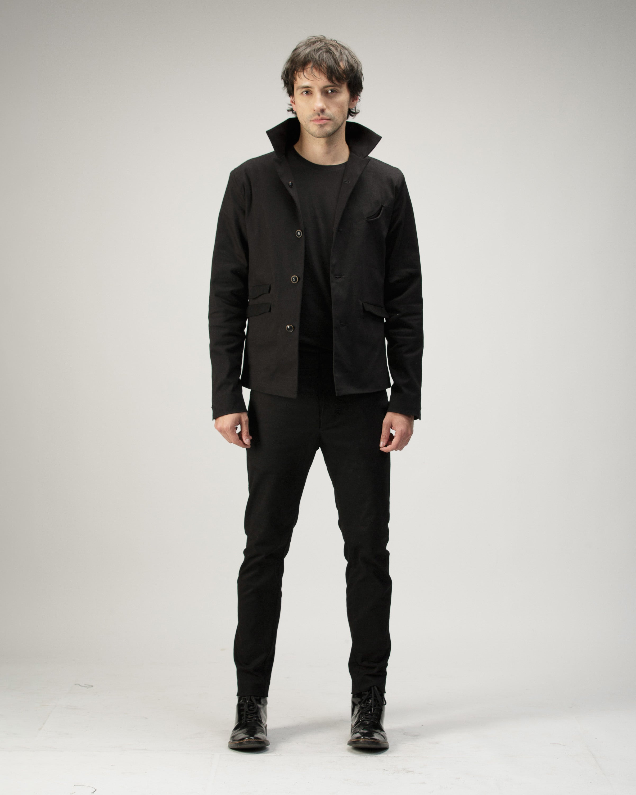 FIVE POCKET STRUCTURED JACKET IN COTTON